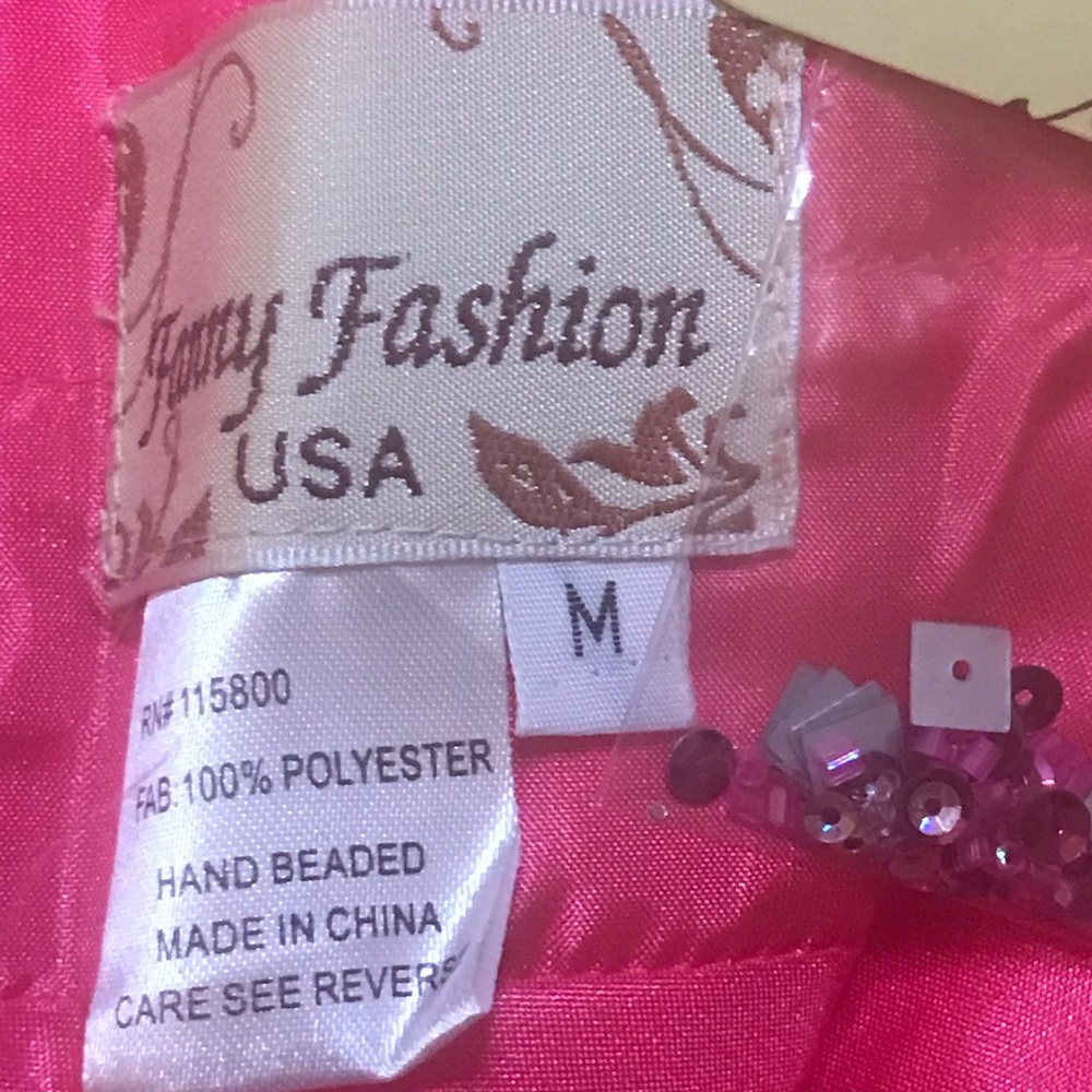 🆕 Fanny Fashion USA Pink Gown-Med - Picture 7 of 8